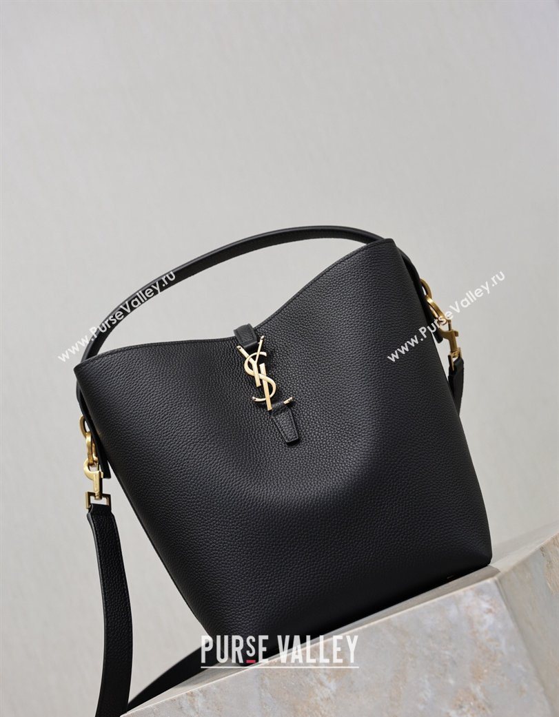 Saint Laurent LE 37 Bucket Bag in Grained leather 742828 Black 2026 (YY-260119076)