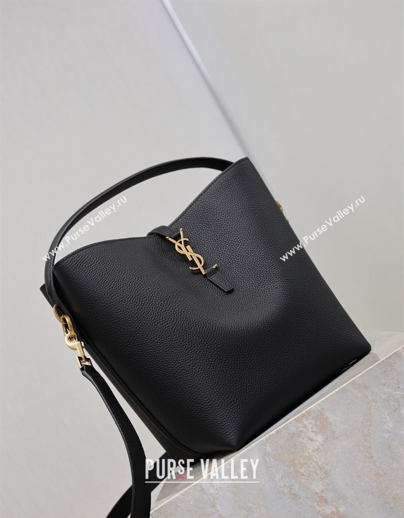 Saint Laurent LE 37 Bucket Bag in Grained leather 742828 Black 2026 (YY-260119076)