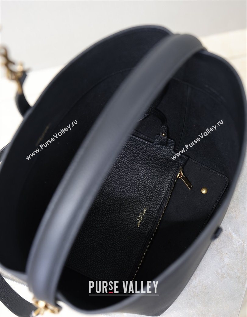 Saint Laurent LE 37 Bucket Bag in Grained leather 742828 Black 2026 (YY-260119076)