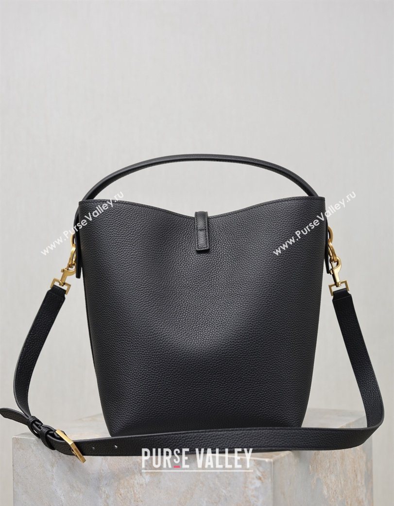 Saint Laurent LE 37 Bucket Bag in Grained leather 742828 Black 2026 (YY-260119076)