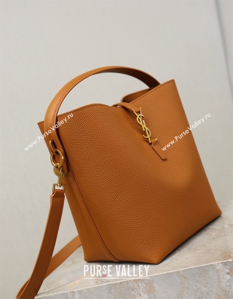 Saint Laurent LE 37 Bucket Bag in Grained leather 742828 Clay Yellow 2026 (YY-260119078)