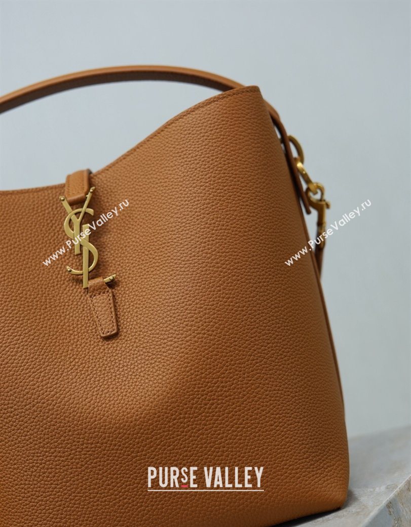 Saint Laurent LE 37 Bucket Bag in Grained leather 742828 Clay Yellow 2026 (YY-260119078)