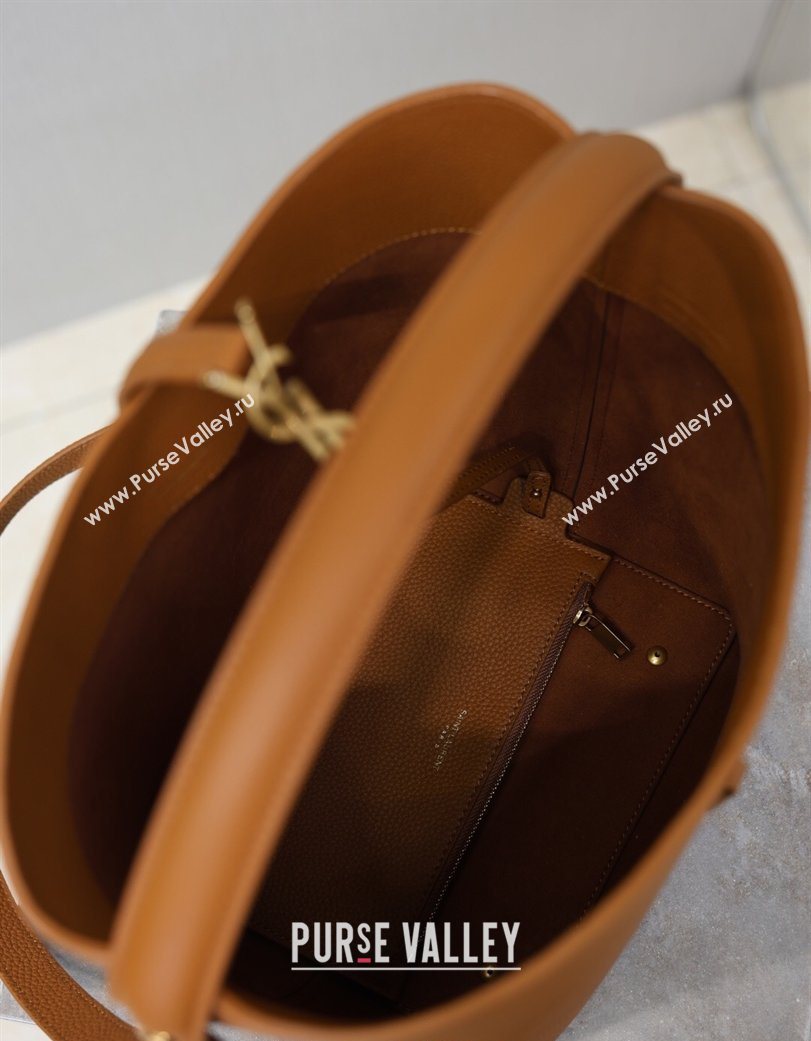 Saint Laurent LE 37 Bucket Bag in Grained leather 742828 Clay Yellow 2026 (YY-260119078)