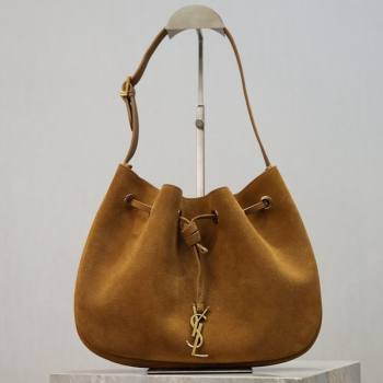 Saint Laurent Paris Vii Small Hobo Bag in Suede 796626 Clay 2025 (YY-260119097)