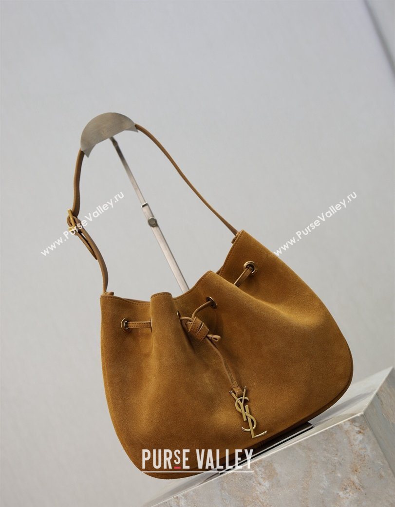 Saint Laurent Paris Vii Small Hobo Bag in Suede 796626 Clay 2025 (YY-260119097)