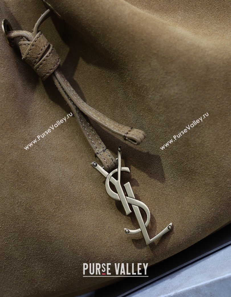 Saint Laurent Paris Vii Small Hobo Bag in Suede 796626 Clay 2025 (YY-260119097)