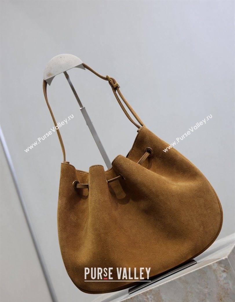 Saint Laurent Paris Vii Small Hobo Bag in Suede 796626 Clay 2025 (YY-260119097)