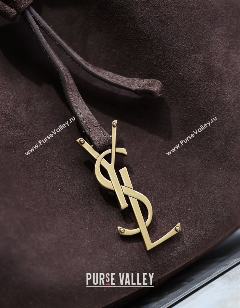 Saint Laurent Paris Vii Small Hobo Bag in Suede 796626 Coffee 2025 (YY-260119098)