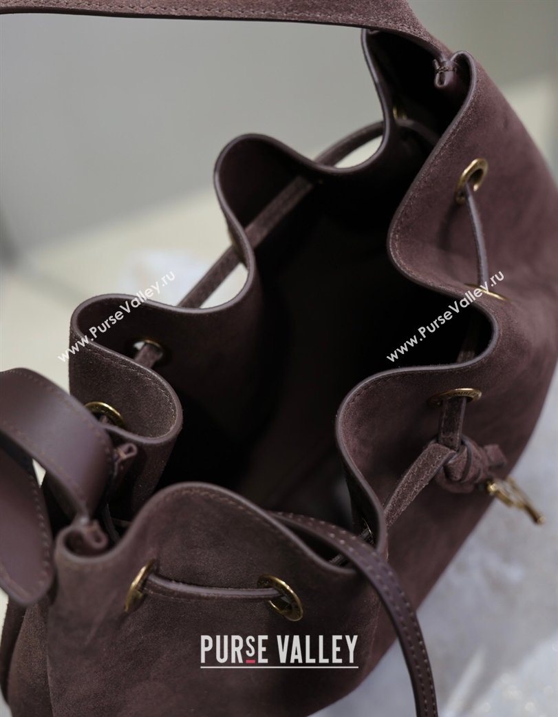 Saint Laurent Paris Vii Small Hobo Bag in Suede 796626 Coffee 2025 (YY-260119098)