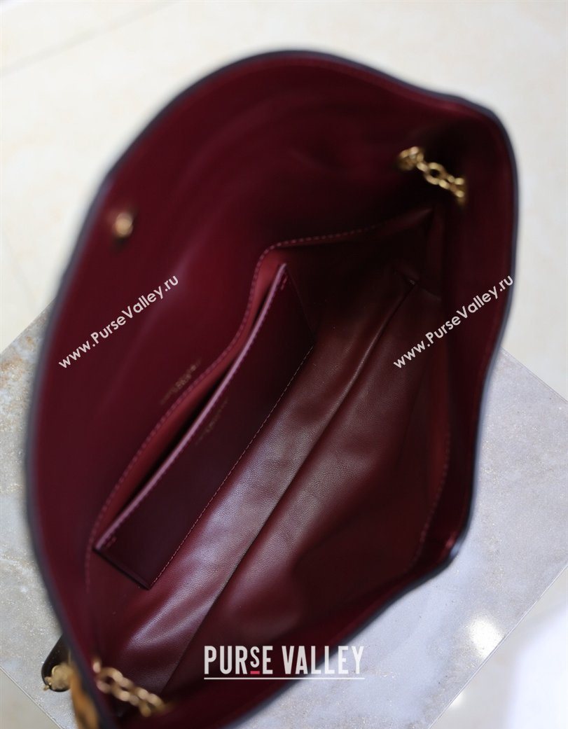 Saint Laurent Cassandre Large Envelope Pouch in Leopard Print Pony Hair 2025 769307 (YY-260119081)