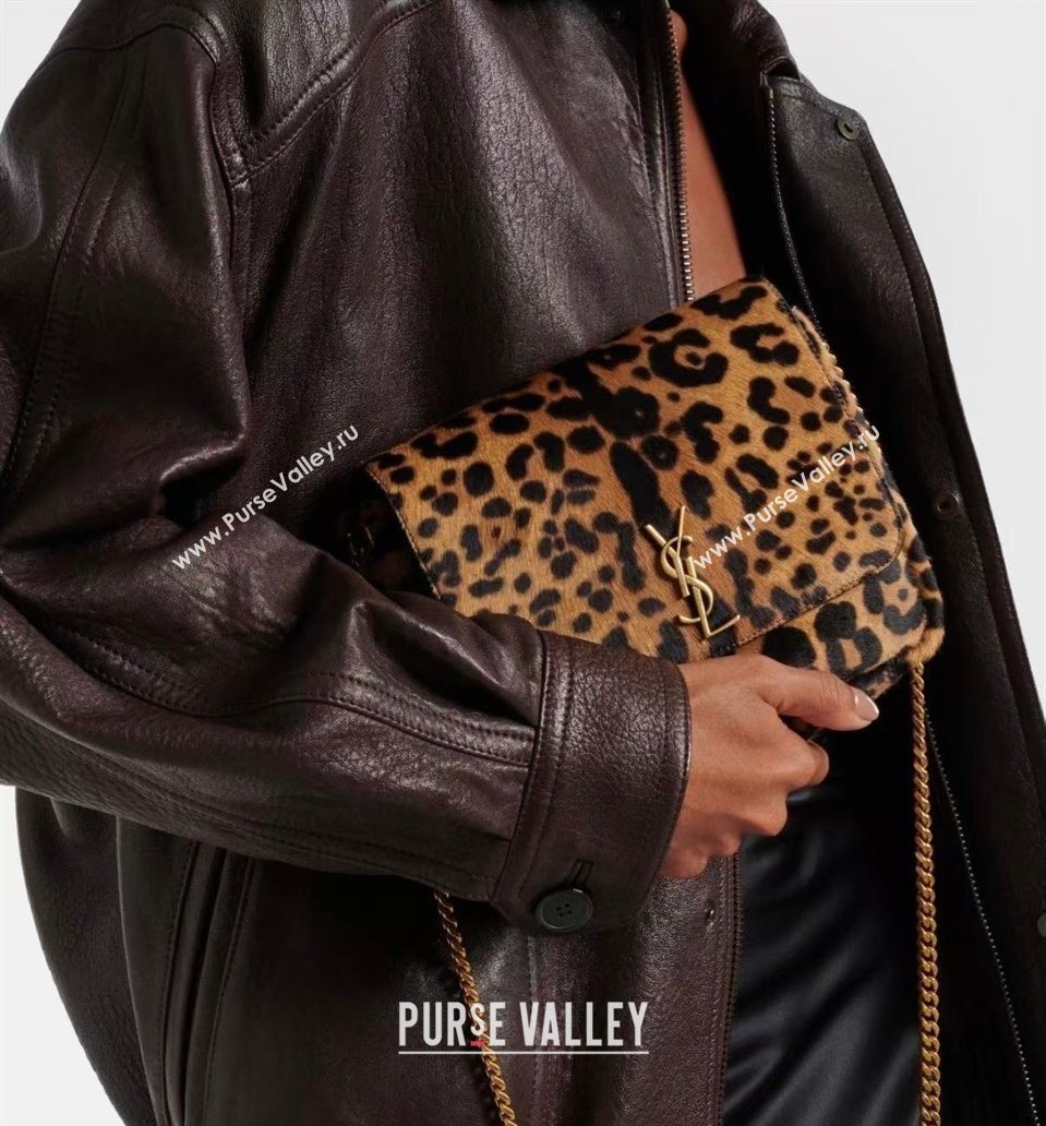 Saint Laurent Kate Chain Bag in Leopard Print 2026 544116 (YY-260119049)
