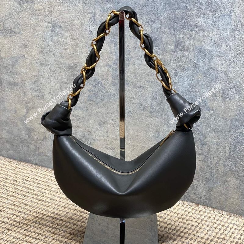 Saint Laurent Amalia Mini Hobo Bag in Calfskin Leather Grey 2026 862558 (YY-260119013)