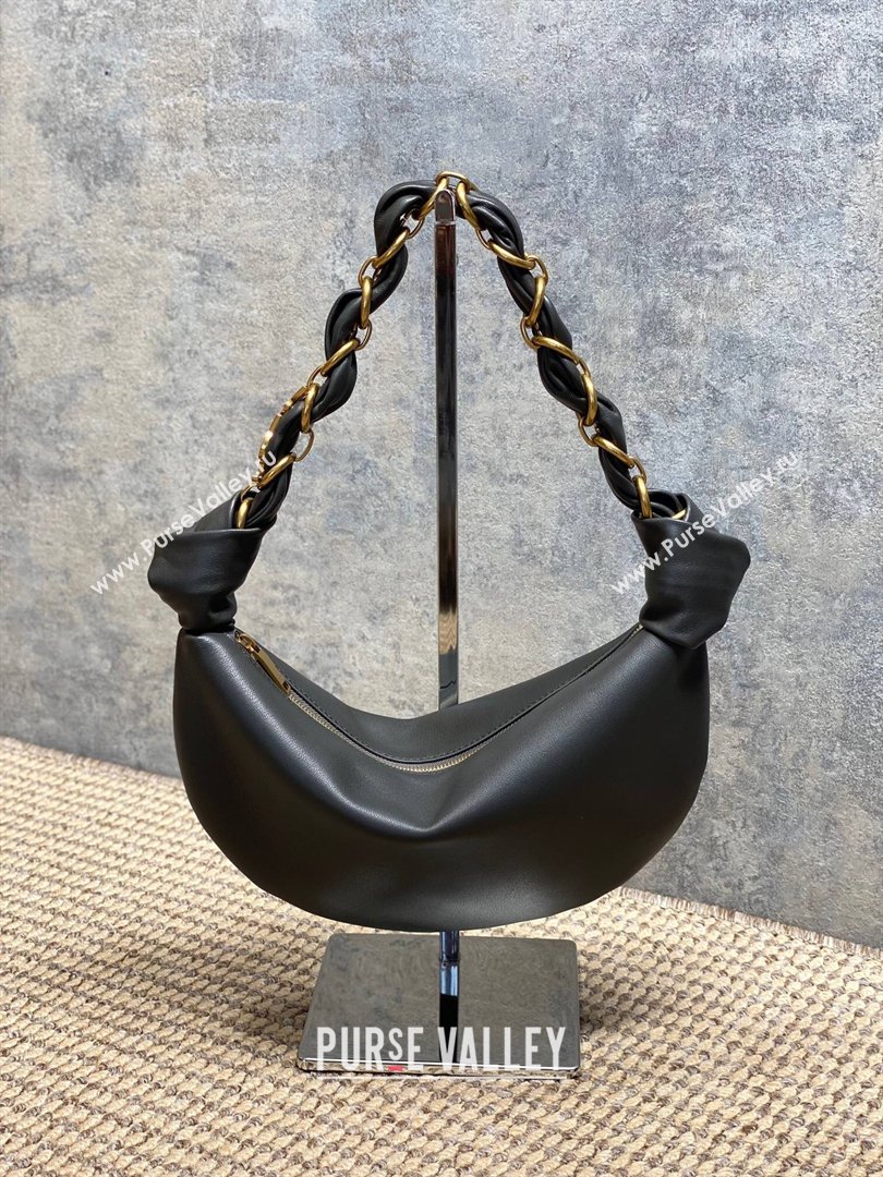 Saint Laurent Amalia Mini Hobo Bag in Calfskin Leather Grey 2026 862558 (YY-260119013)