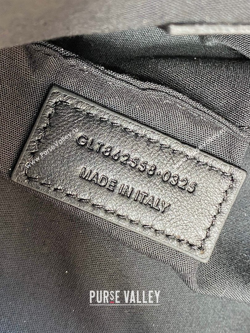 Saint Laurent Amalia Mini Hobo Bag in Calfskin Leather Coffee Brown 2026 862558 (YY-260119014)