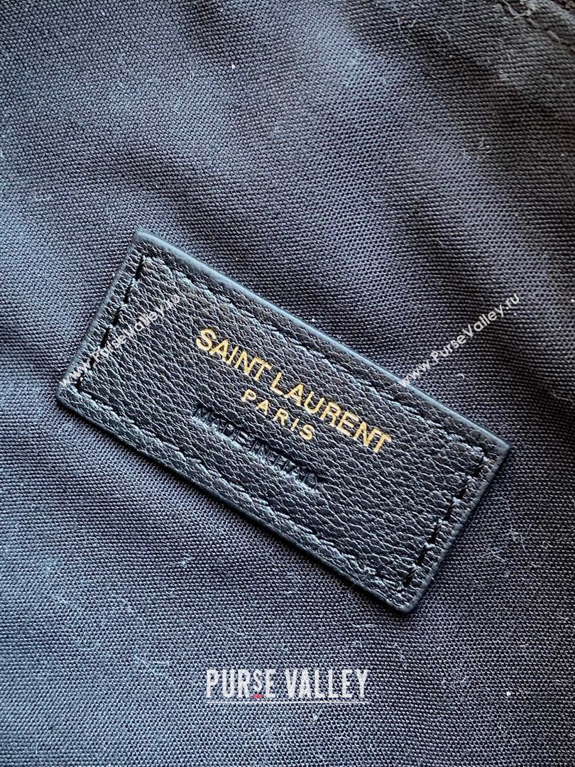 Saint Laurent Amalia Mini Hobo Bag in Calfskin Leather Coffee Brown 2026 862558 (YY-260119014)