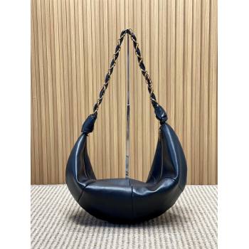 Saint Laurent Amalia Hobo Bag in Calfskin Leather Black 2026 862210 (YY-260119021)