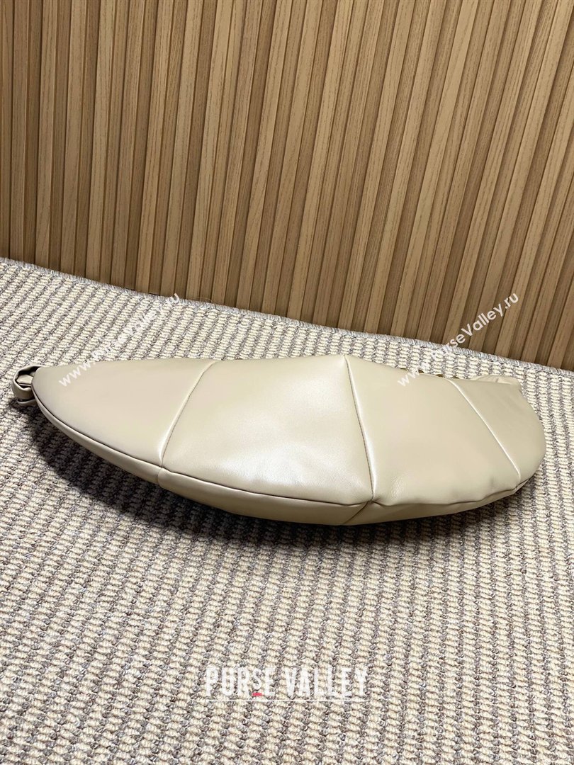 Saint Laurent Amalia Hobo Bag in Calfskin Leather Apricot 2026 862210 (YY-260119024)