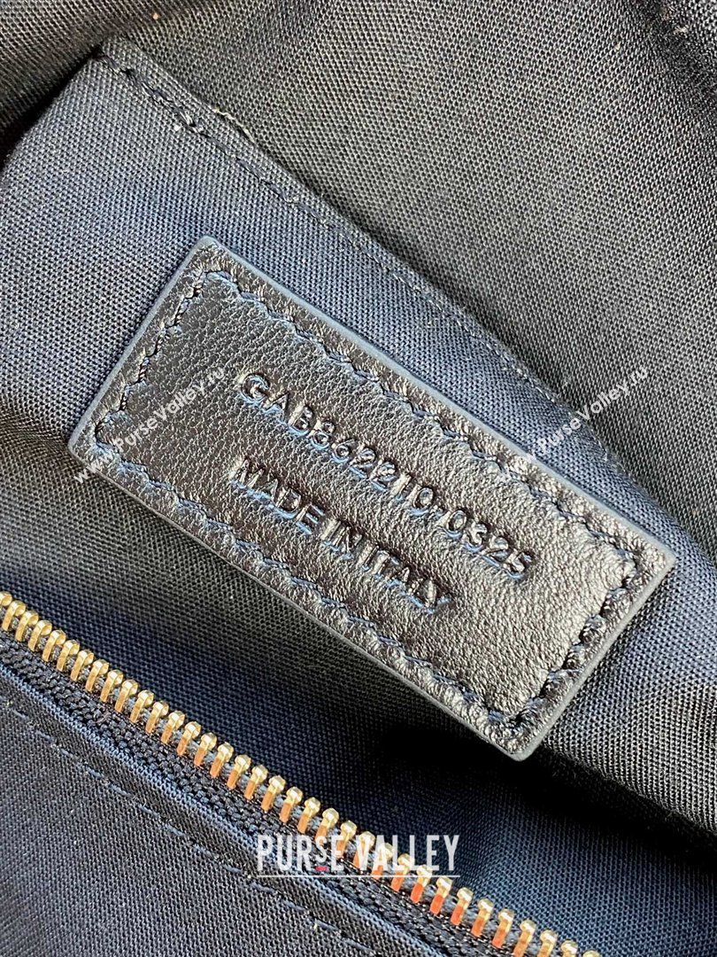 Saint Laurent Amalia Hobo Bag in Calfskin Leather Apricot 2026 862210 (YY-260119024)