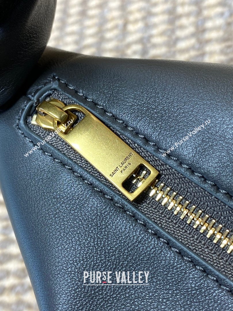 Saint Laurent Amalia Hobo Bag in Calfskin Leather Grey 2026 862210 (YY-260119025)