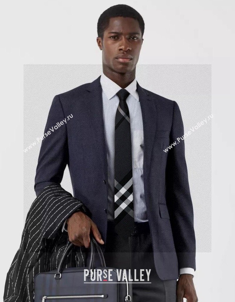 Burberry Silk Tie Grey 2024 0408 (A-240408036)