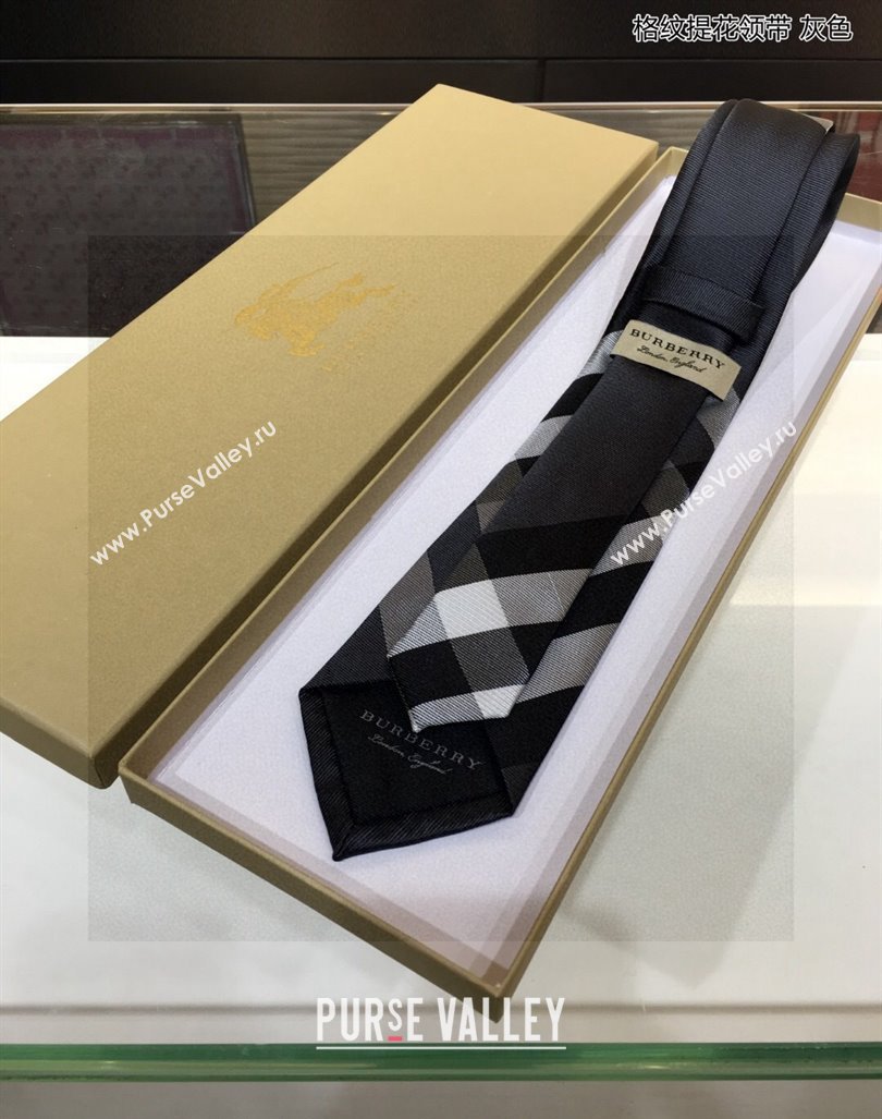 Burberry Silk Tie Grey 2024 0408 (A-240408036)