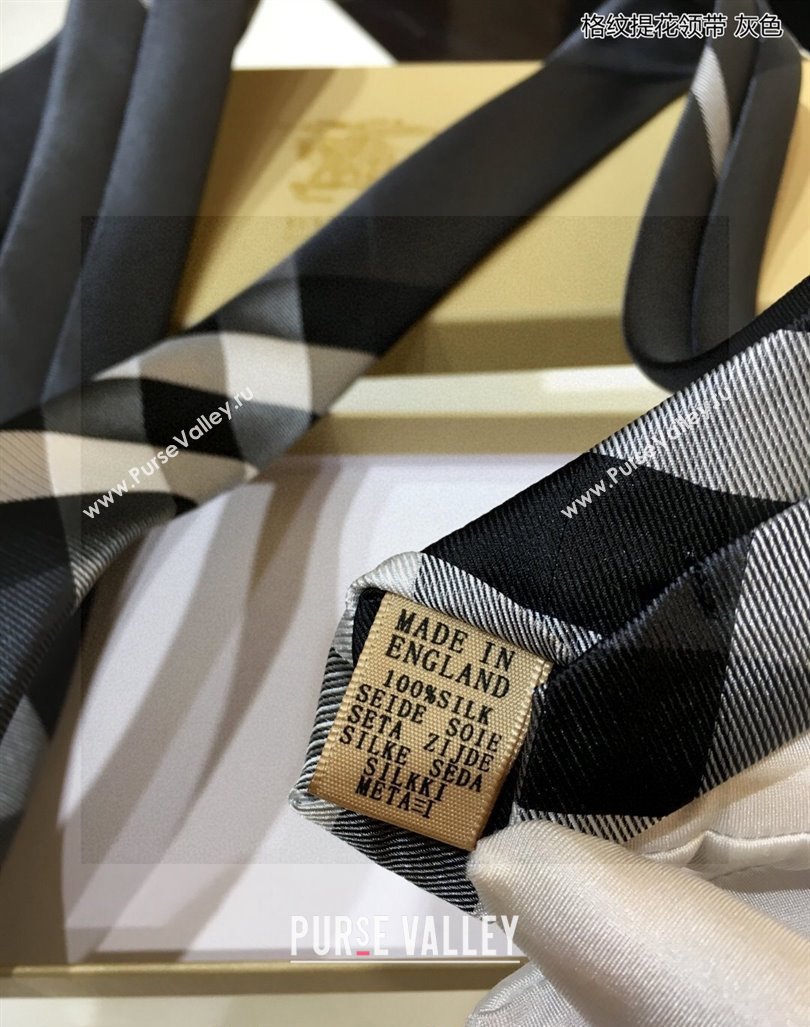 Burberry Silk Tie Grey 2024 0408 (A-240408036)