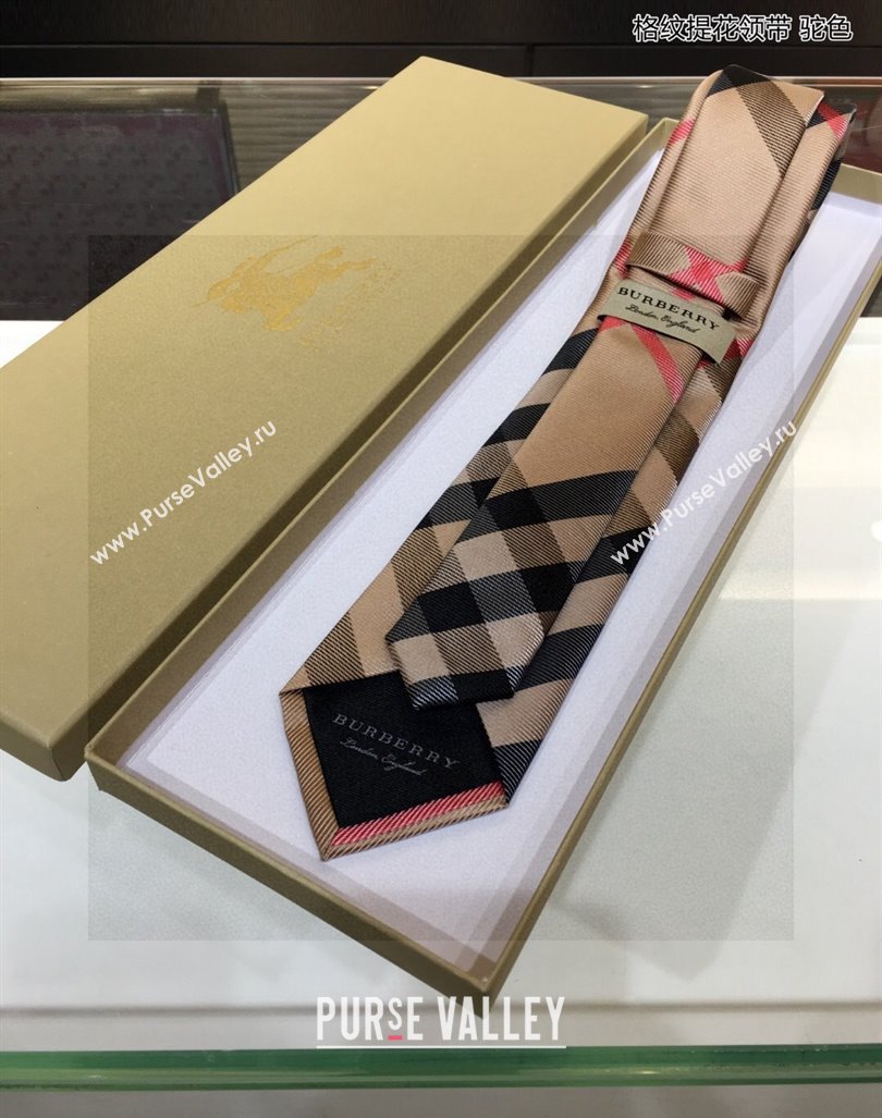 Burberry Silk Tie Camel 2024 0408 (A-240408037)