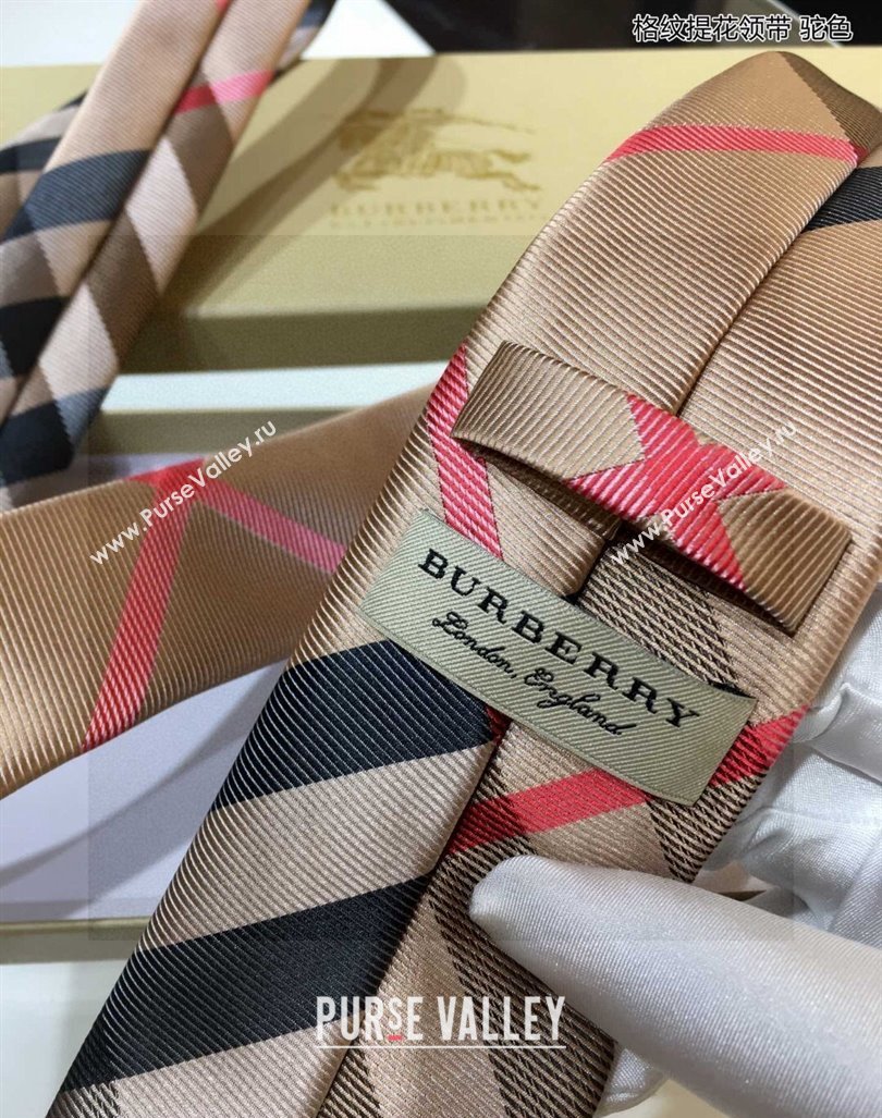 Burberry Silk Tie Camel 2024 0408 (A-240408037)