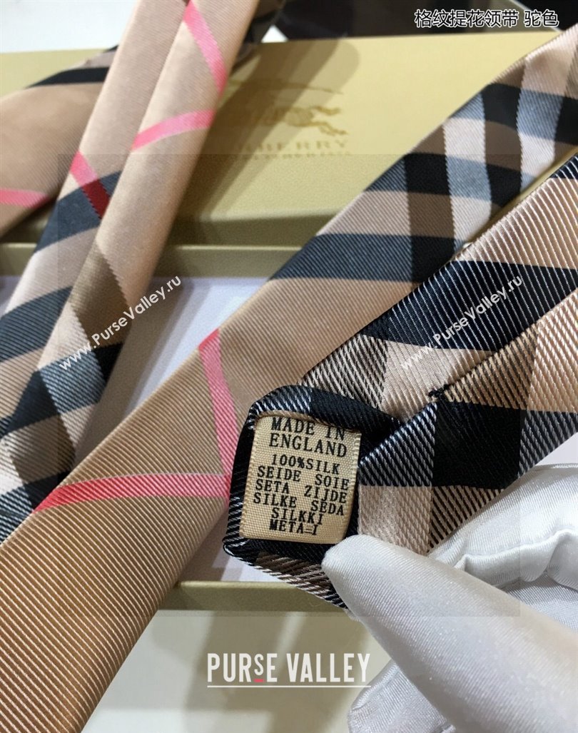 Burberry Silk Tie Camel 2024 0408 (A-240408037)