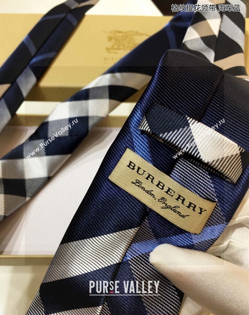 Burberry Silk Tie Blue 2024 0408 (A-240408038)