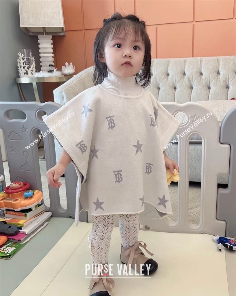 Burberry Childrens TB Star Cape White/Grey 2024 0408 (A-240408057)