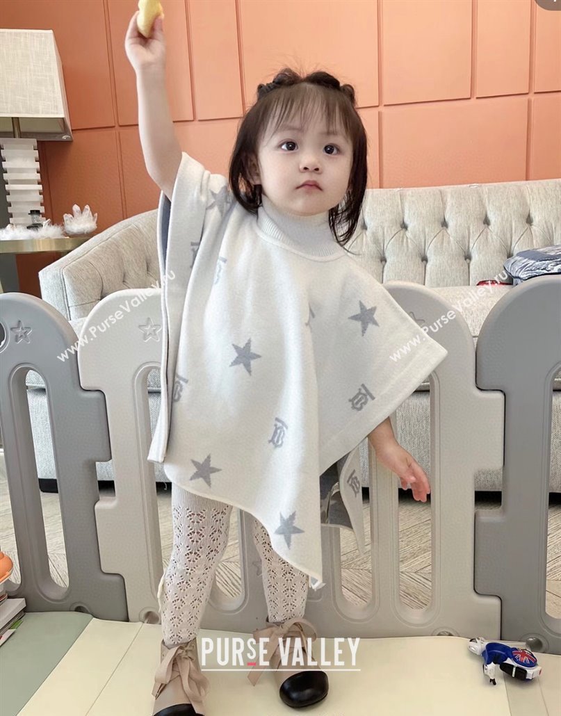 Burberry Childrens TB Star Cape White/Grey 2024 0408 (A-240408057)