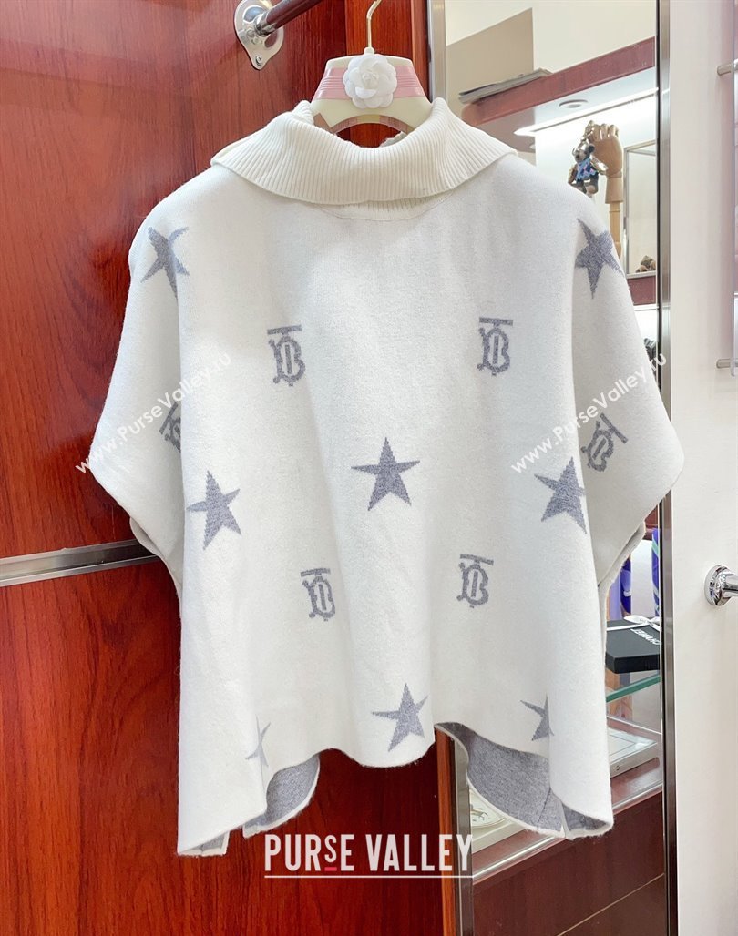 Burberry Childrens TB Star Cape White/Grey 2024 0408 (A-240408057)