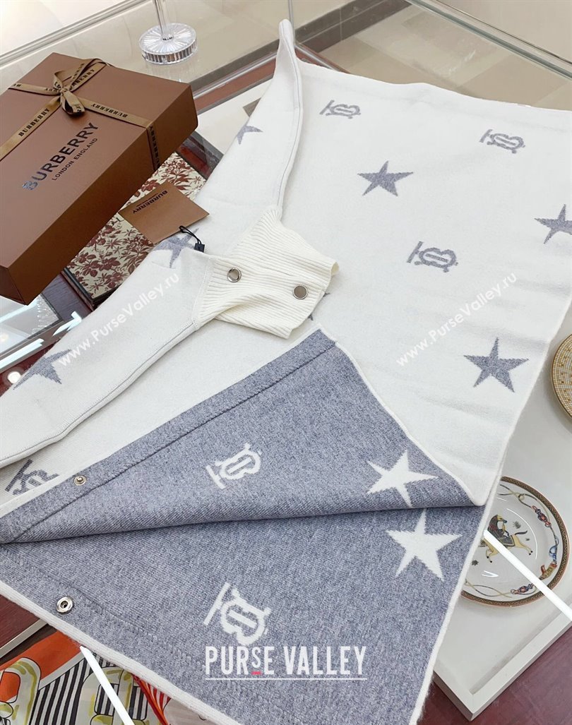 Burberry Childrens TB Star Cape White/Grey 2024 0408 (A-240408057)