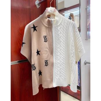 Burberry Childrens TB Star Cape White/Camel 2024 0408 (A-240408058)