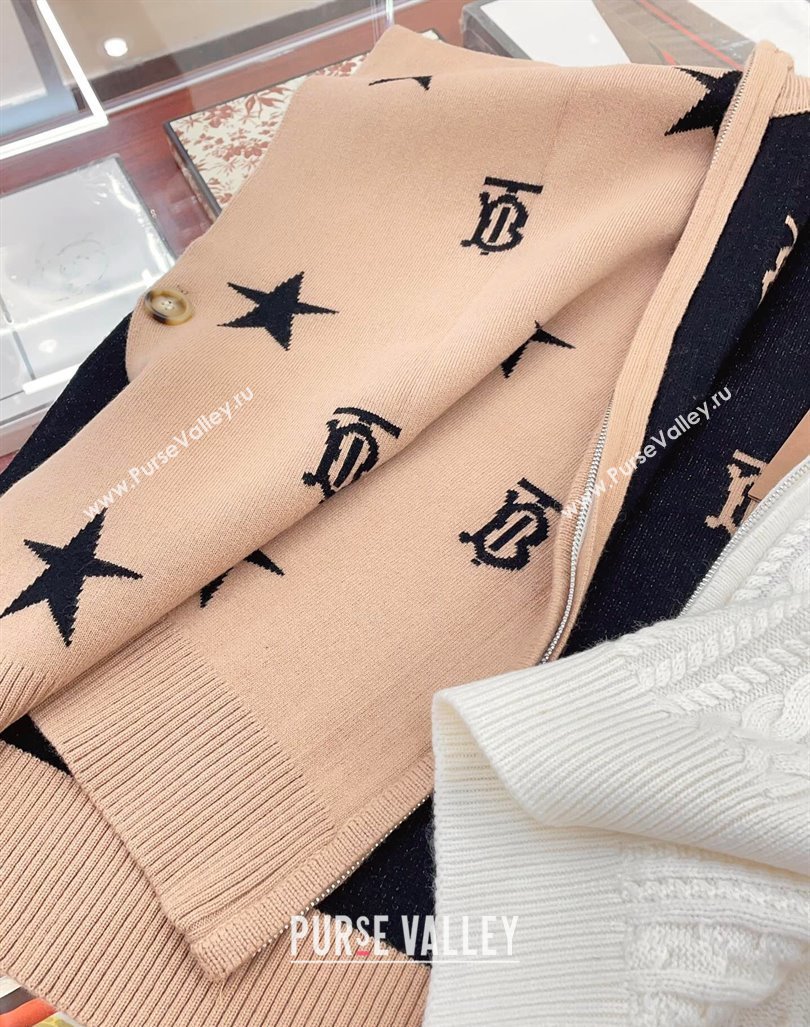 Burberry Childrens TB Star Cape White/Camel 2024 0408 (A-240408058)