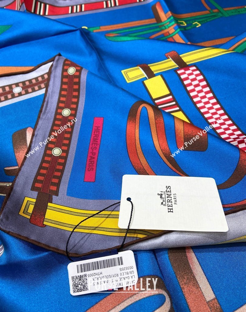 Hermes Lettres Equestre Sqaure Scarf 90x90cm Red 2024 (A-240407005)