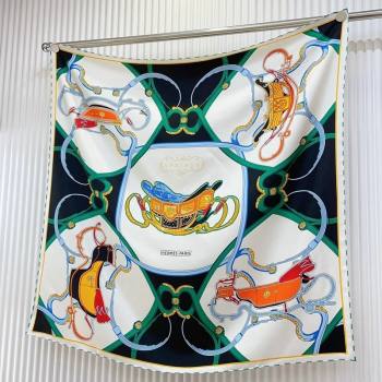 Hermes Springs Remix Sqaure Scarf 90x90cm Green 2024 (A-240407016)