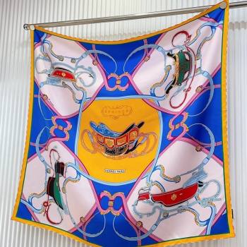 Hermes Springs Remix Sqaure Scarf 90x90cm Yellow 2024 (A-240407017)