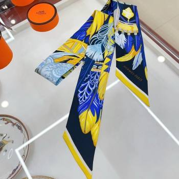 Hermes Silk Bandeau Scarf 5x86cm Yellow 2024 040703 (A-240407065)