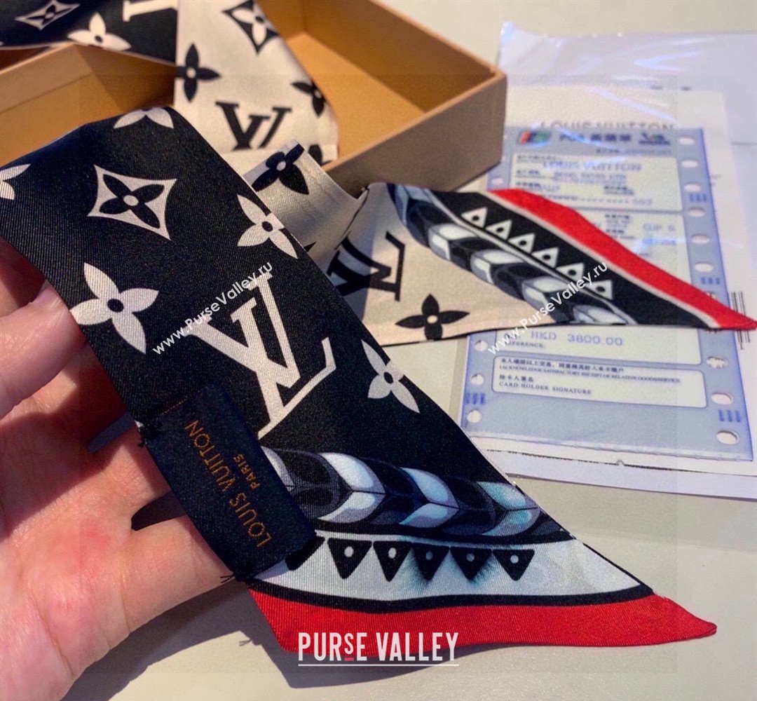 Louis Vuitton Crafty Silk Bandeau Scarf 5x120cm Beige 2024 0403 (XMN-240403159)