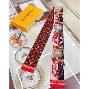 Louis Vuitton All In LV Silk Bandeau Scarf 8x120cm Pink 2024 0514 (A-240514144)