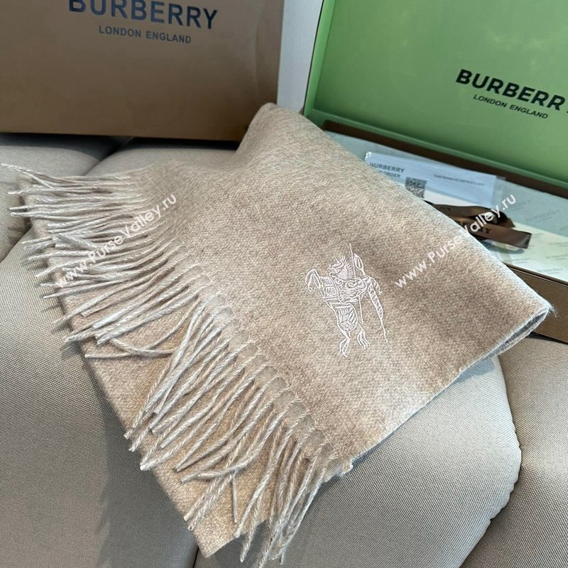 Burberry Logo Long Scarf 30x180cm Beige 2024 0912 (XMN-240912093)