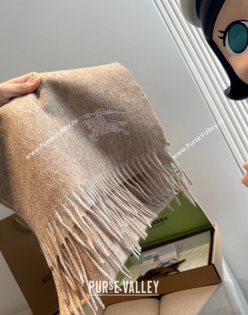 Burberry Logo Long Scarf 30x180cm Beige 2024 0912 (XMN-240912093)