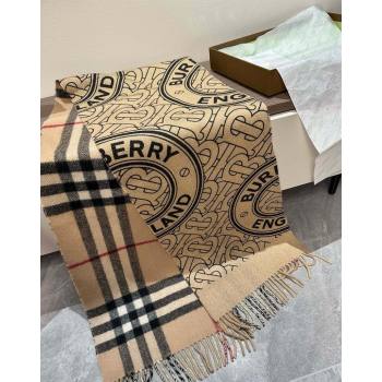 Burberry TB Cashmere Long Scarf 30x190 Beige 2024 BR102101 (XMN-241021107)