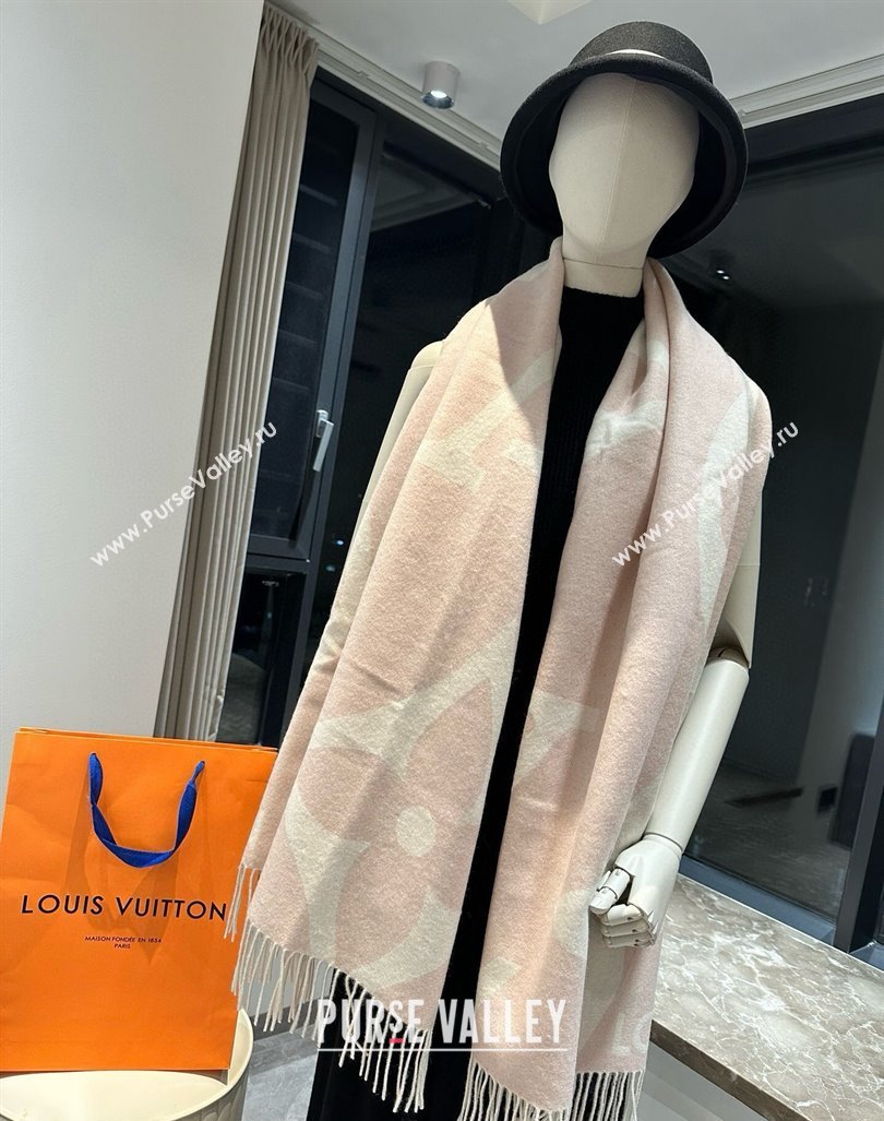 Louis Vuitton The Ultimate Cashmere Long Scarf 70x185cm Pink 2024 LV102102 (A-241021093)