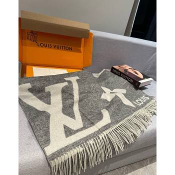 Louis Vuitton The Ultimate Cashmere Long Scarf 70x185cm Grey 2024 LV102102 (A-241021094)