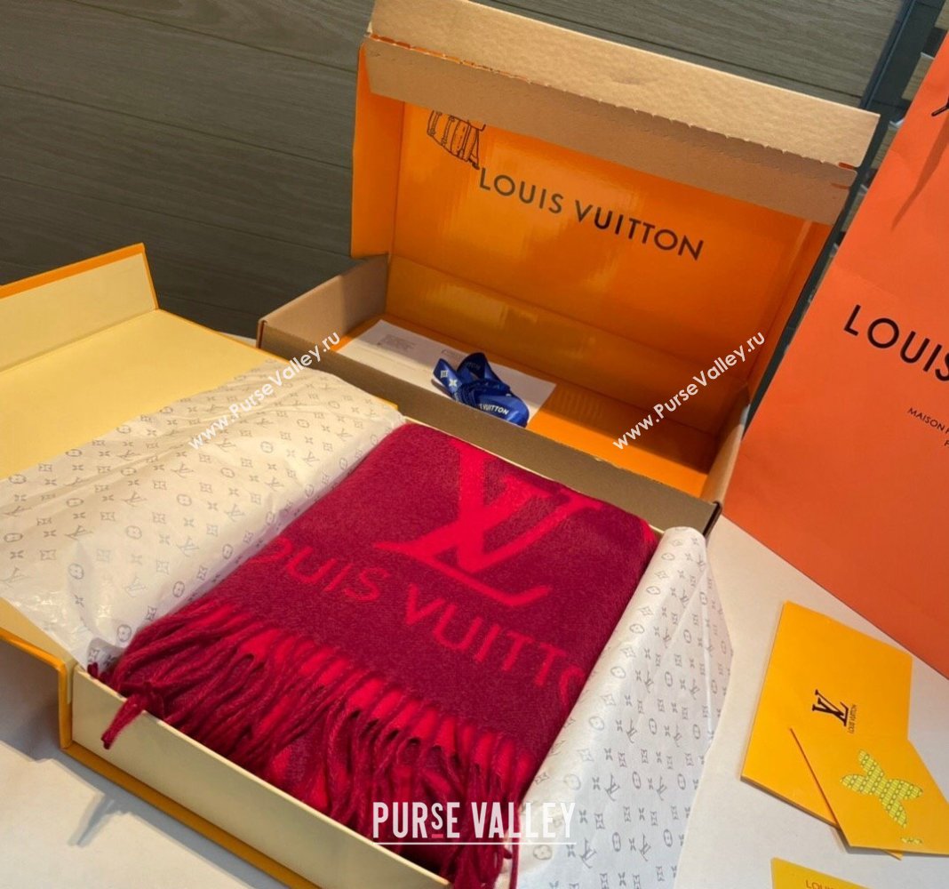 Louis Vuitton Reykjavik Long Scarf 45x170cm Red 2024 LV102103 (XMN-241021097)