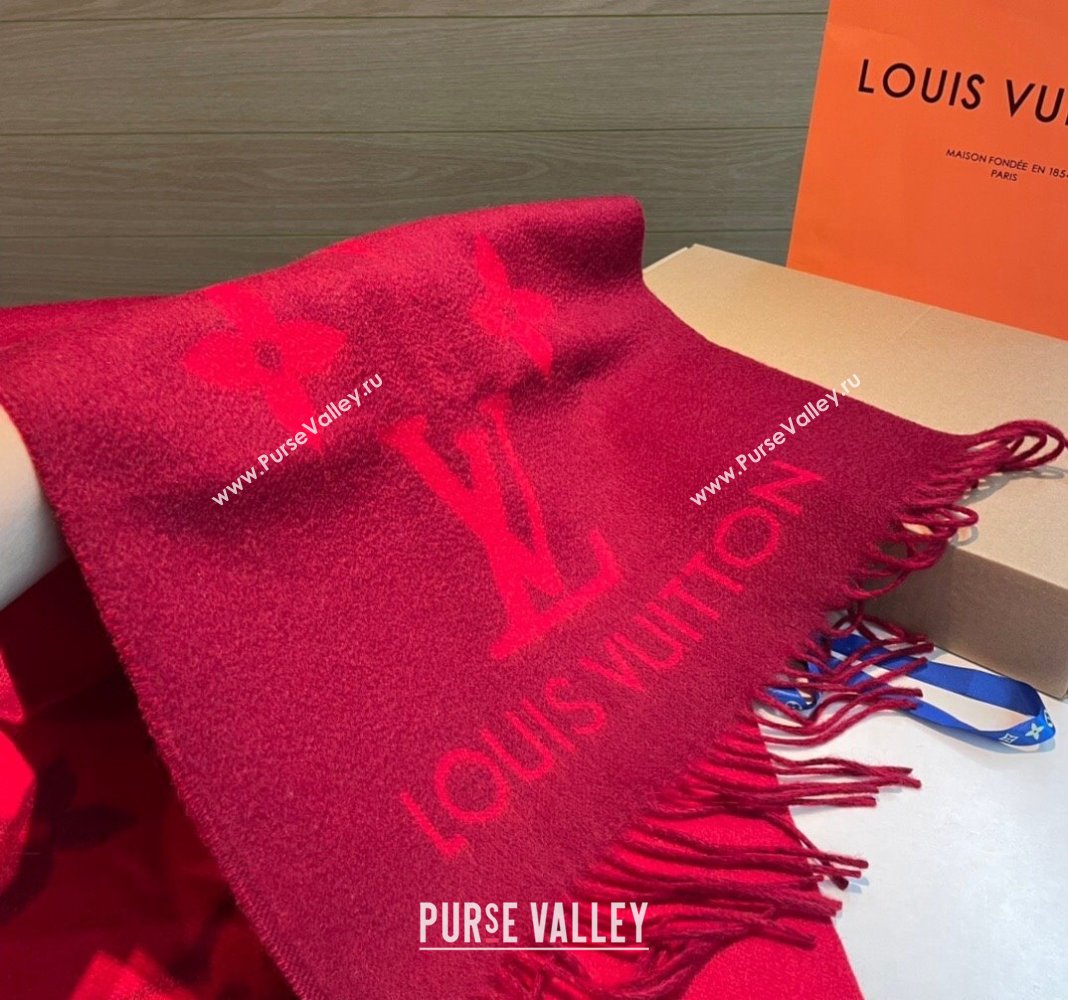 Louis Vuitton Reykjavik Long Scarf 45x170cm Red 2024 LV102103 (XMN-241021097)