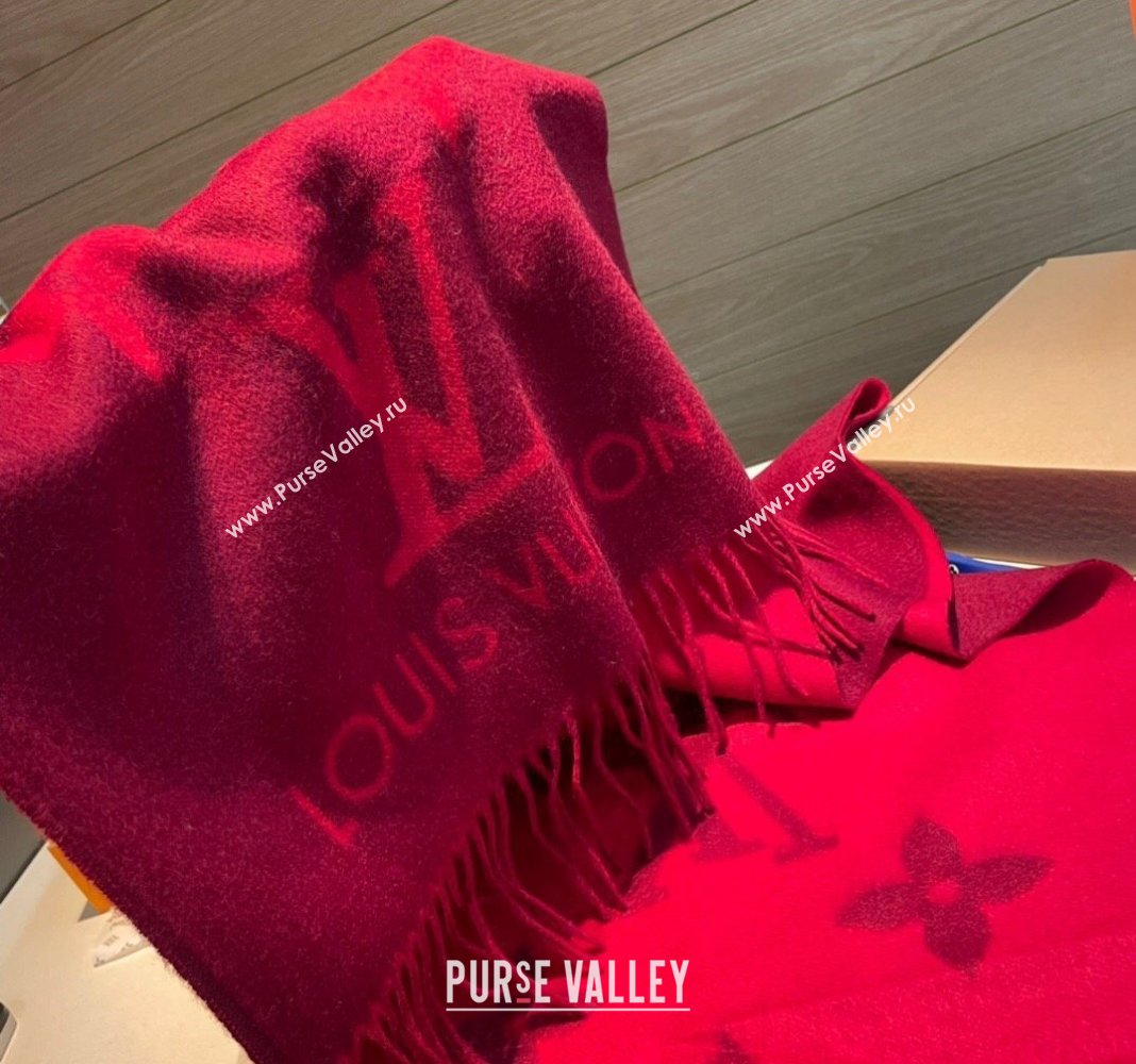 Louis Vuitton Reykjavik Long Scarf 45x170cm Red 2024 LV102103 (XMN-241021097)